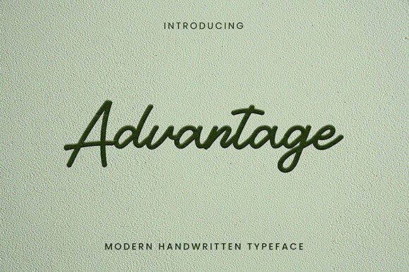 Advantage: A Handwritten Font That Elevates Editorial Design