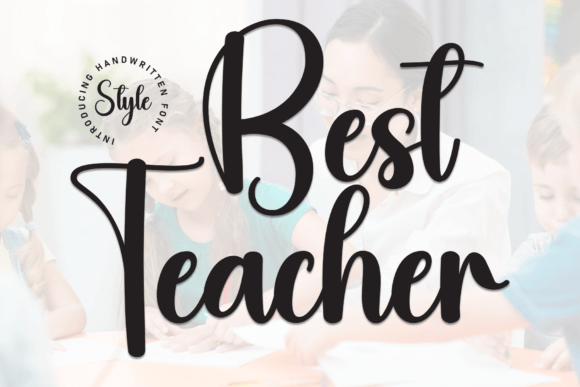 Best Teacher: A Handwritten Display Font for Creative Web Design