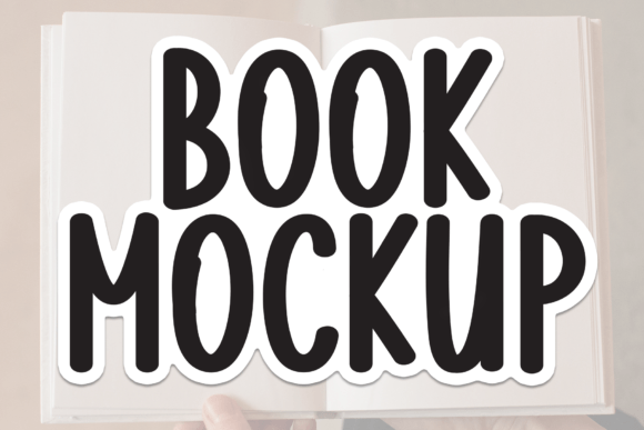 Book Mockup: A Handwritten Font That Brings Warmth to Editorial Design