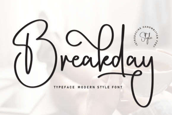 Breakday: A Timeless Handwritten Font for Crafters and Makers