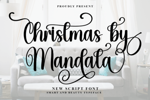 Christmas by Mandala: A Stylish Handwritten Font for Business Branding