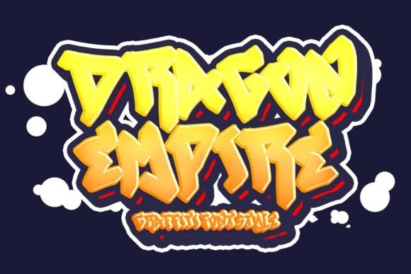 Dragon Empire: A Bold Graffiti Font for Creative Branding Projects