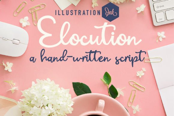 Elocution: A Handcrafted Script Font for Expressive Editorial Design