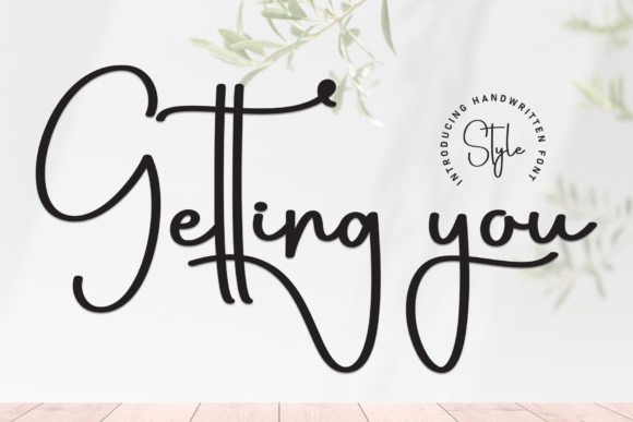 Getting You: A Sweet Handwritten Font for Makers and Sellers