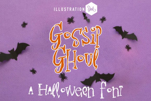Gossip Ghoul: A Playful Typeface for Halloween-Themed Web Design