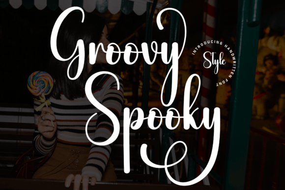 Groovy Spooky: A Sweet Handwritten Display Font for Playful Branding Projects