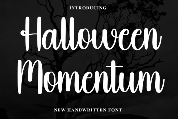 Halloween Momentum: A Stylish Handwritten Font for Campaign Visuals
