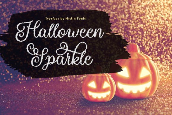 Halloween Sparkle: A Spooky Script Font for Seasonal Campaigns