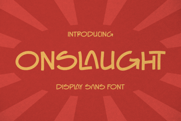 Onslaught Font: Command Attention in Digital Marketing with Bold Typography