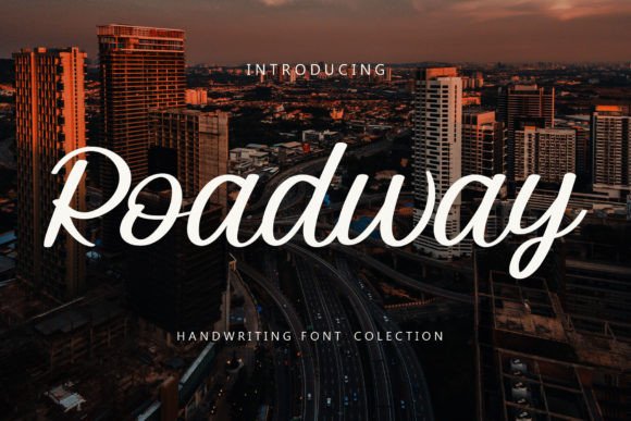 Roadway: A Handwritten Font for Expressive Editorial Design