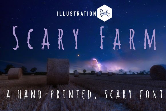 Scary Farm: A Hand-Crafted Typeface for Spooky Editorial Design