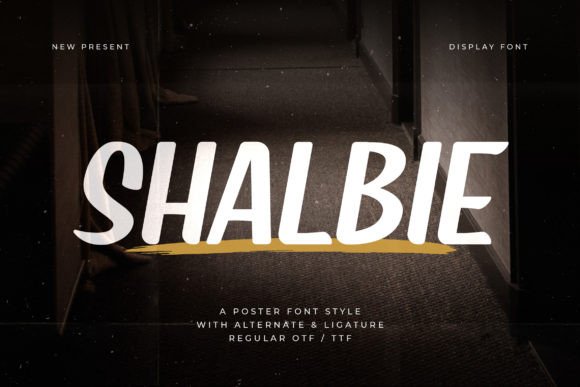 Shalbie: A Bold Script Font That Elevates Brand Identity with Artistic Flair