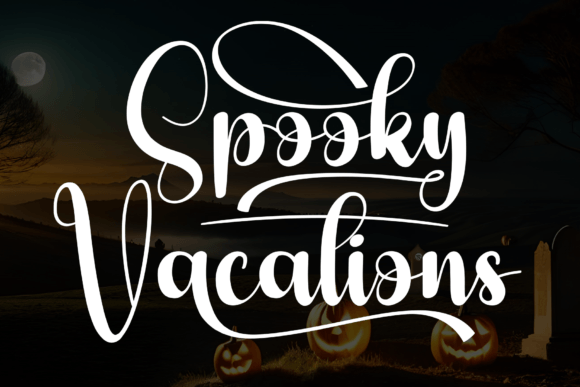 Spooky Vacations: A Handwritten Font That Elevates Brand Identity