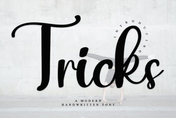 Tricks Font: A Stylish Handwritten Typeface for Modern Branding
